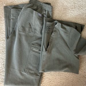 FIGS Heather olive scrub set